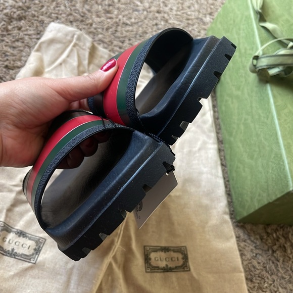 Gucci Web Sandals - Picture 4 of 11